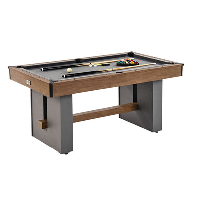 Urban 5.5 Ft Pool Table with 2 Cue Sticks & Complete Accessory Set, Gray