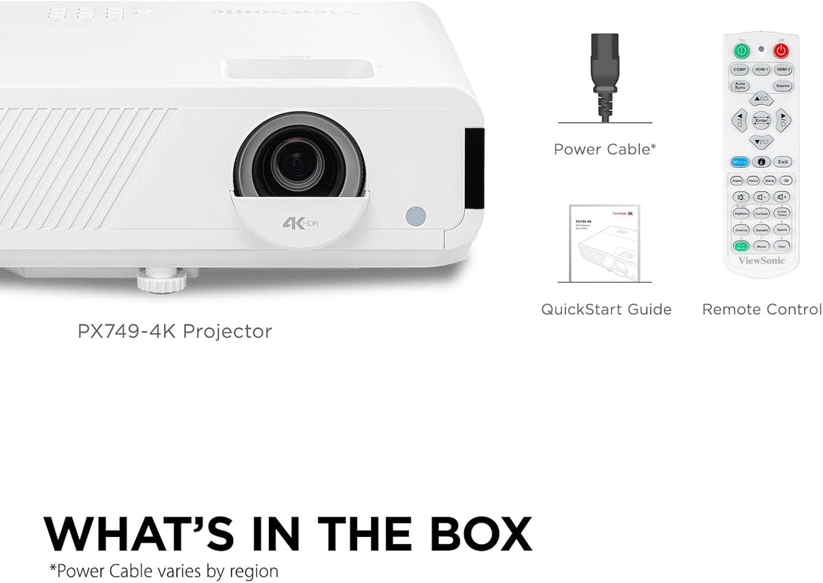 Viewsonic PX700HDH 1080P Projector 3700 Lumens, Dual HDMI, Home Theater