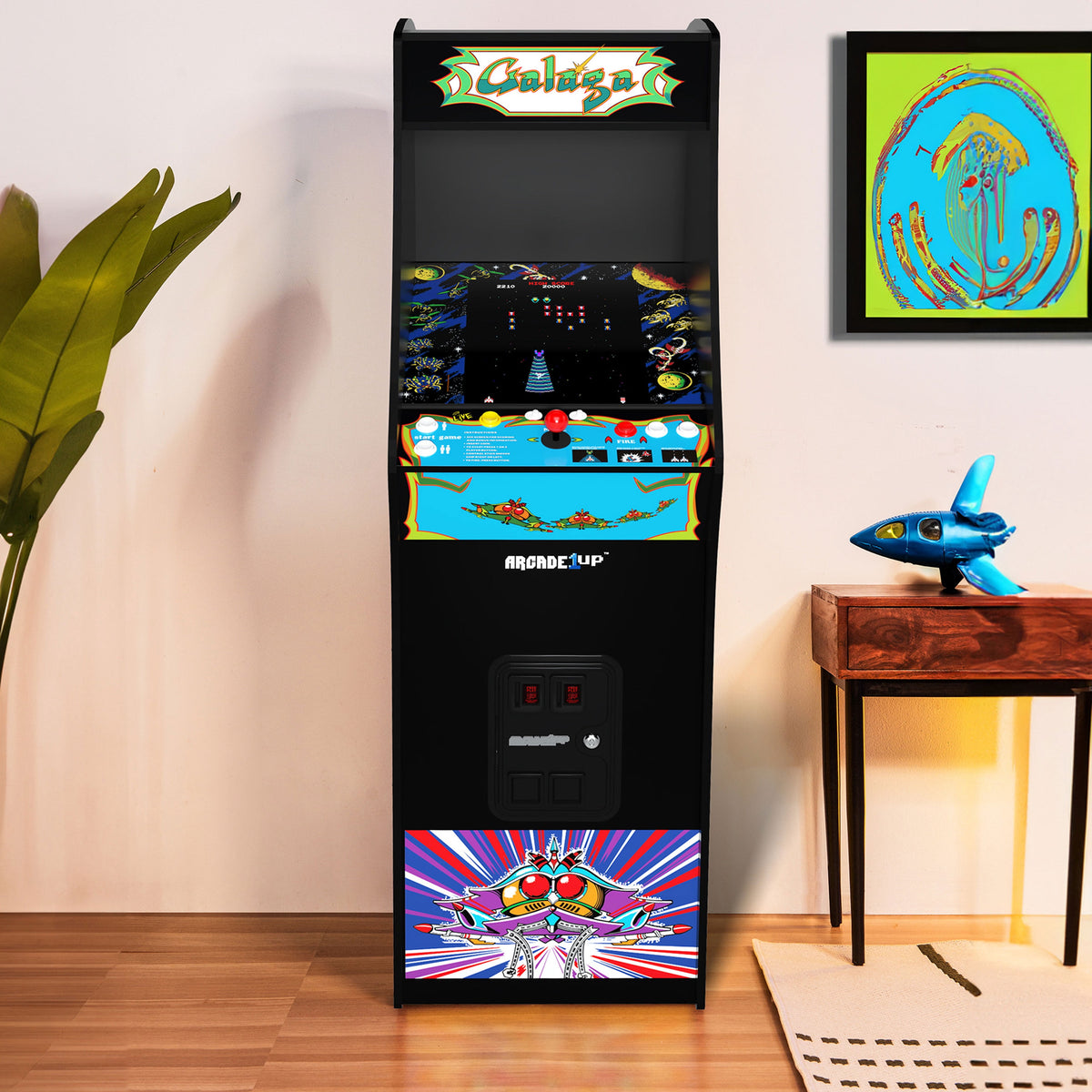 GALAGA Deluxe Arcade Video Game Machine, Teen, Black, 1 Count