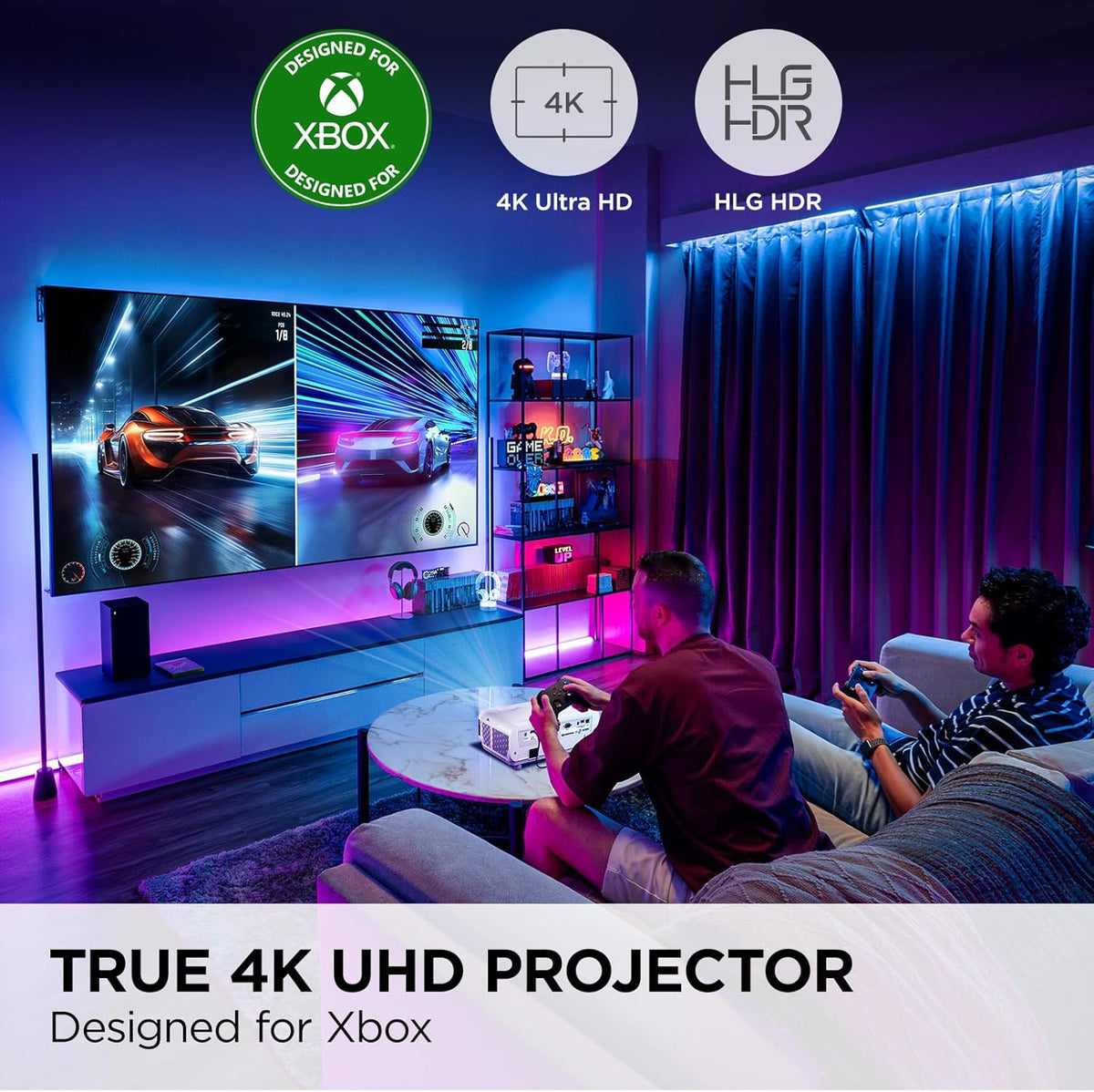 Viewsonic PX700HDH 1080P Projector 3700 Lumens, Dual HDMI, Home Theater