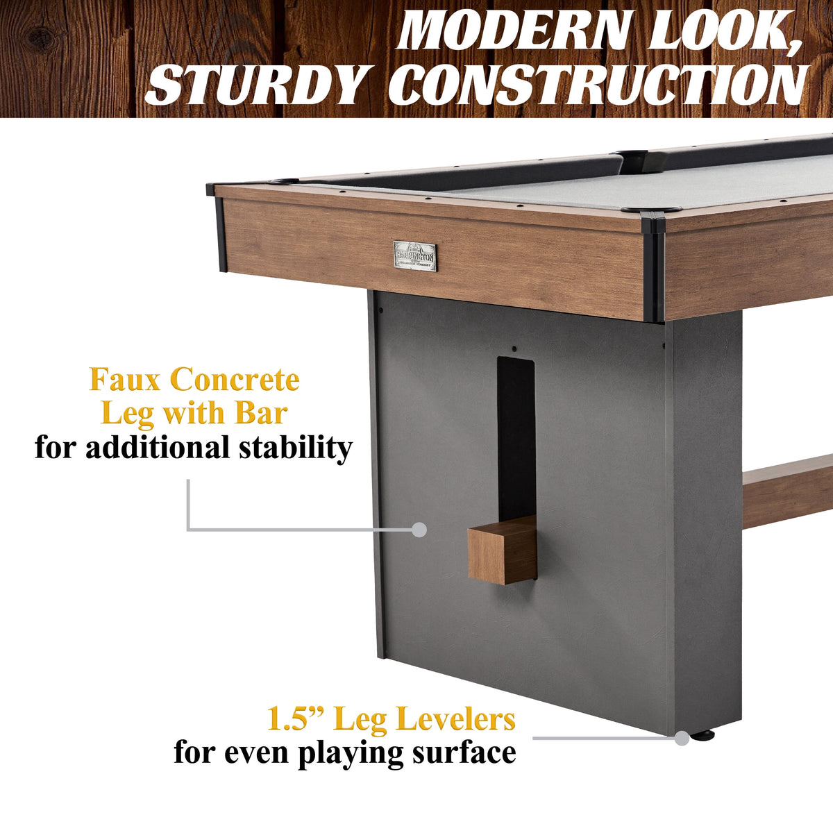 Urban 5.5 Ft Pool Table with 2 Cue Sticks & Complete Accessory Set, Gray