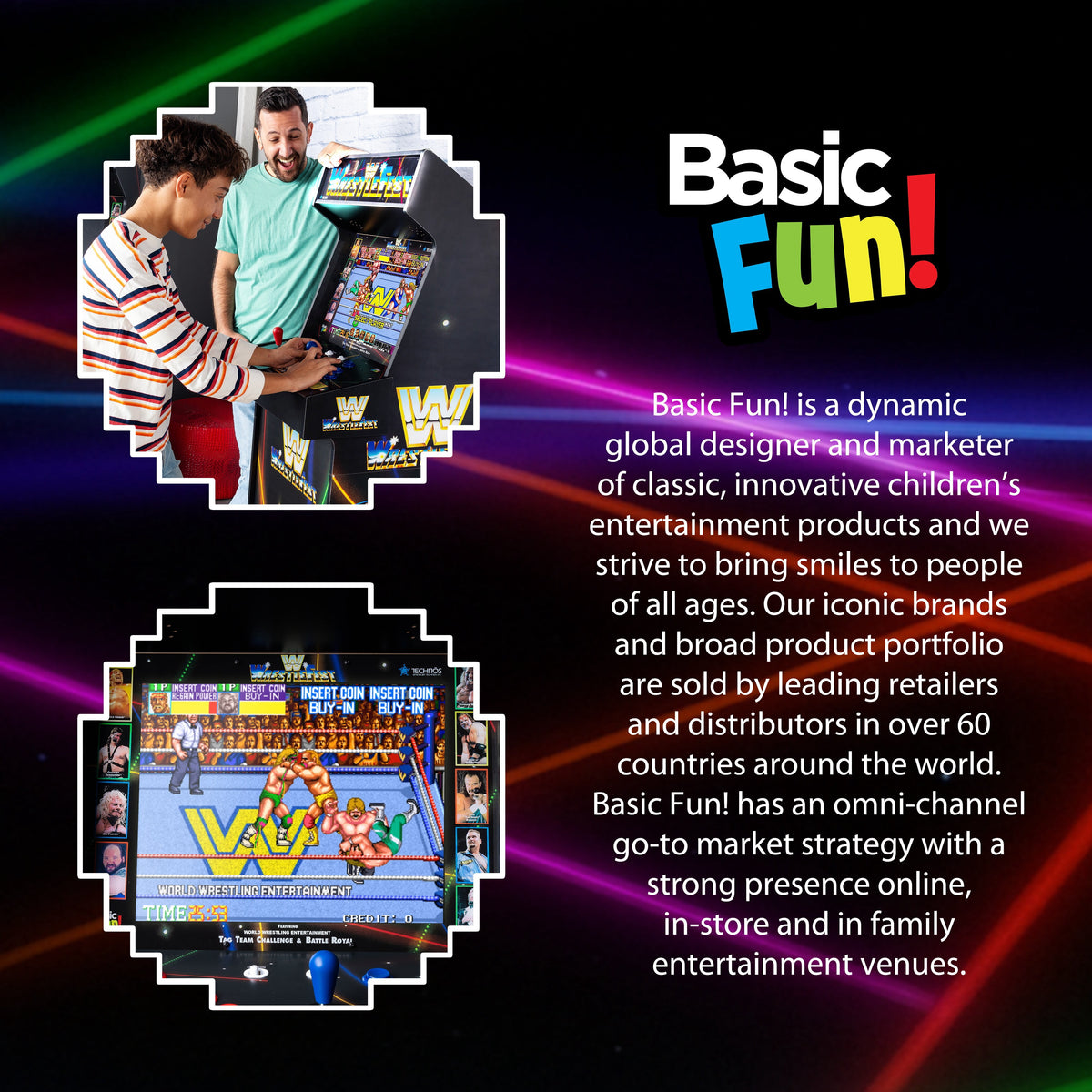 Arcade Classics Game Machine WWE Ultra Series with 17 Inch Screen and 5 Games