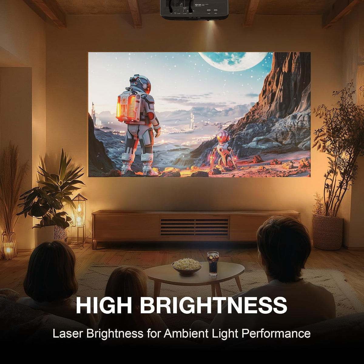 UHZ36 4K UHD Laser HDR Home Theater Projector - Black